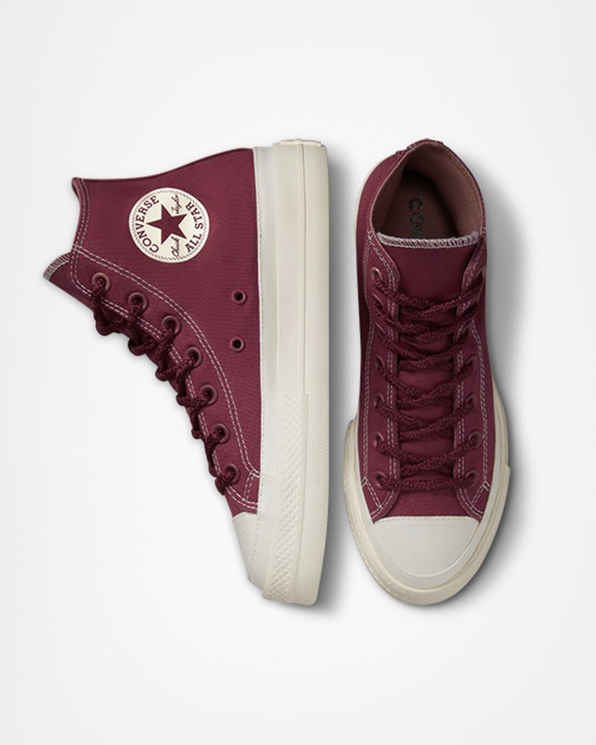Women's Converse Chuck Taylor All Star Lift Tonal Canvas High Top Platform Shoes Pink | AU 06381D